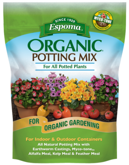 bag of epsoma organic potting mix