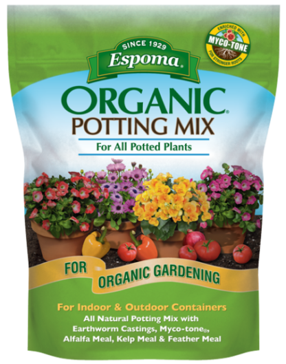 bag of epsoma organic potting mix