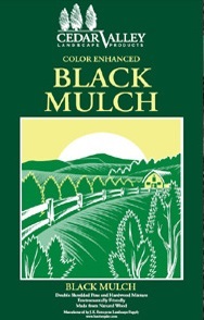 bag of cedar valley black mulch