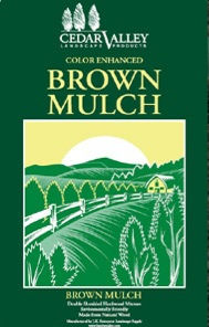 brown mulch bag